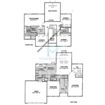 Photos of the Durham House model in the Estates of Eastlake subdivision in Grayslake, IL