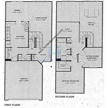 Photos of the Bayhill model in the Fairway Greens subdivision in Antioch, IL