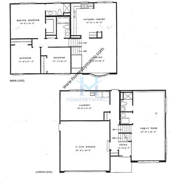 Photos of the Warren model in the Eagle Ridge subdivision in Antioch, IL