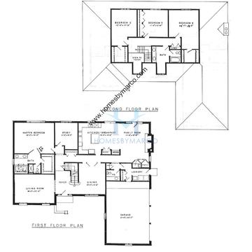 Photos of the Lot 20 model in the Bridgewater Farms subdivision in Long Grove, IL