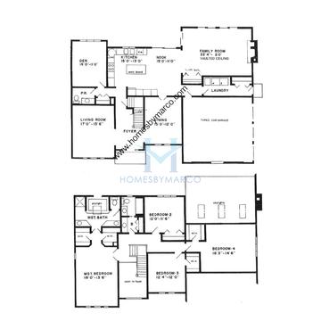 Photos of the Lot 11 model in the Bridgewater Farms subdivision in Long Grove, IL