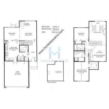 Photos of the Bradley model in the Brookvale subdivision in Wheeling, IL