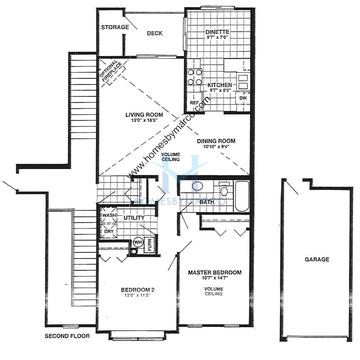 Photos of the York model in the Arlington Trails subdivision in Arlington Heights, IL