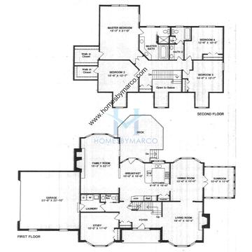 Photos of the Somerset model in the Huntington Lakes subdivision in Libertyville, IL