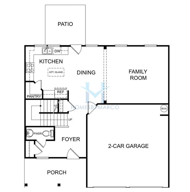 Photos of the Mayfield model in the Willow Oaks subdivision in Canton, GA