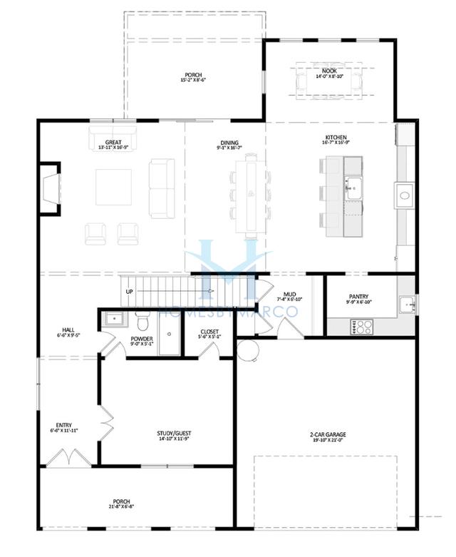 Photos of the Kensington model in the Haven Overlook subdivision in Suwanee, GA