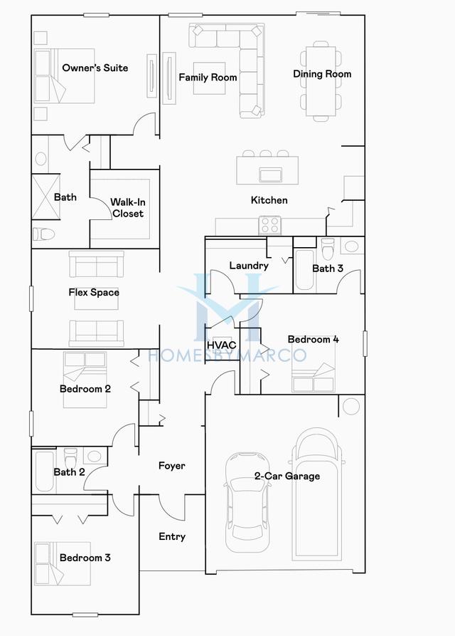 Photos of the Dawn model in the South Creek subdivision in Riverview, FL