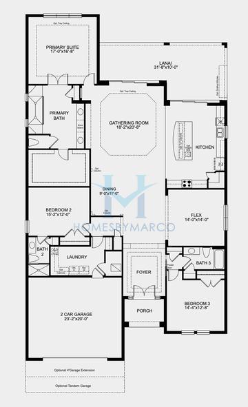 Photos of the Pallazio model in the Esplanade at Center Lake Ranch subdivision in St. Cloud, FL
