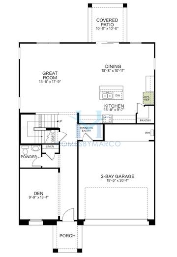 Emerald model in Icon at Thunderbird, Glendale, AZ, built by Woodside Homes