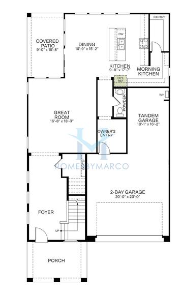 Sapphire model in Icon at Thunderbird, Glendale, AZ, built by Woodside Homes