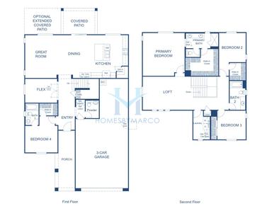 Photos of the 4005 model in the Mesquite Mountain Ranch at Frontera subdivision in Surprise, AZ