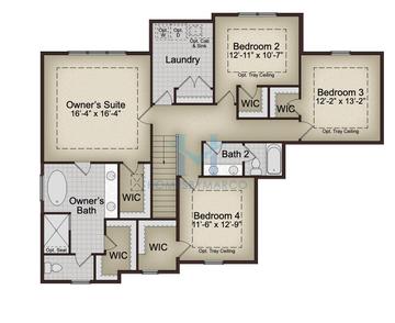 Photos of the Telluride model in the Marble Landing subdivision in Lemont, IL