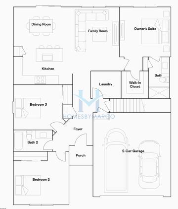 Photos of the Brighton model in the Prairie Springs subdivision in Malta, IL