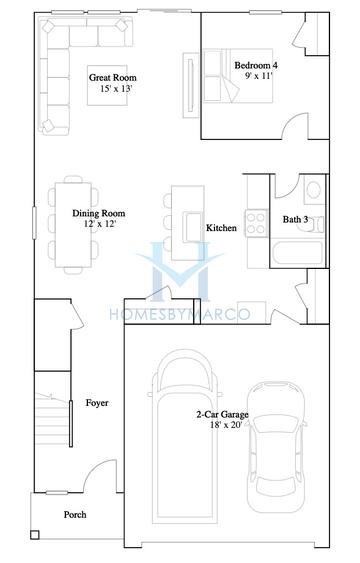 Davidson model in Prairie Springs, Malta, IL, built by Lennar