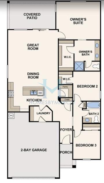 Hudson model in Piper Glen, Oswego, IL, built by M/I Homes