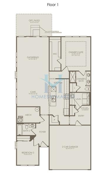 Photos of the Provence model in the Villas of Fair Oaks subdivision in Carol Stream, IL