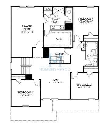 Chatham model in Vines at Mill Creek, Braselton, GA, built by Meritage Homes