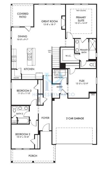 Photos of the Northbrook model in the Vines at Mill Creek subdivision in Braselton, GA
