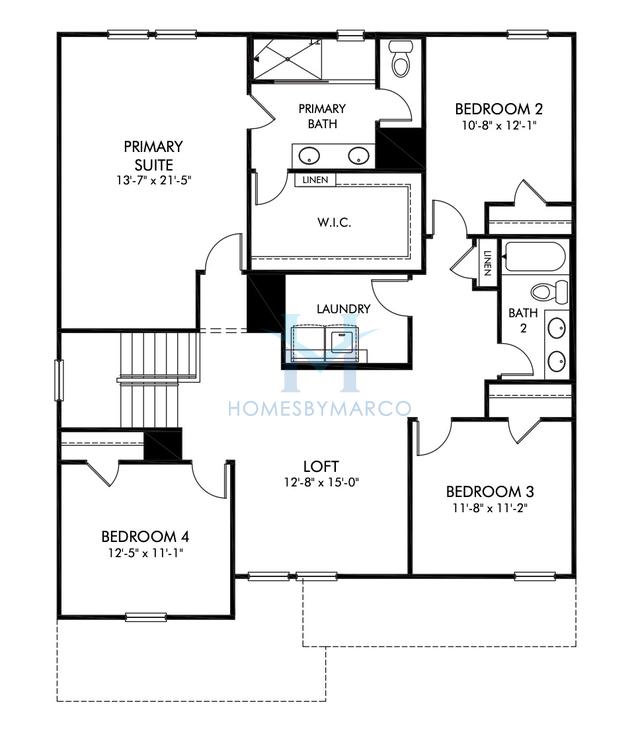 Chatham Basement model in Vines at Mill Creek, Braselton, GA, built by Meritage Homes