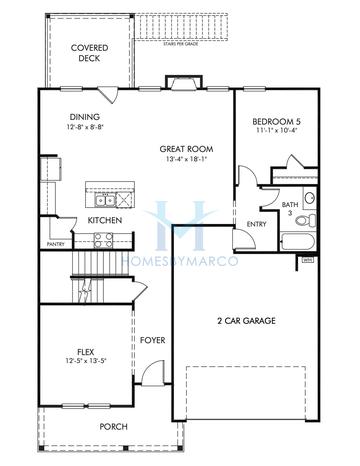 Photos of the Chatham Basement model in the Vines at Mill Creek subdivision in Braselton, GA