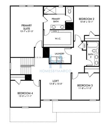Chatham Basement model in Vines at Mill Creek, Braselton, GA, built by Meritage Homes