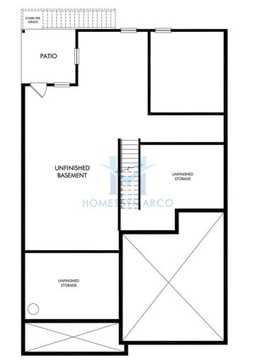 Sherwood Basement model in The Oaks at Dawson, Dawsonville, GA, built by Meritage Homes