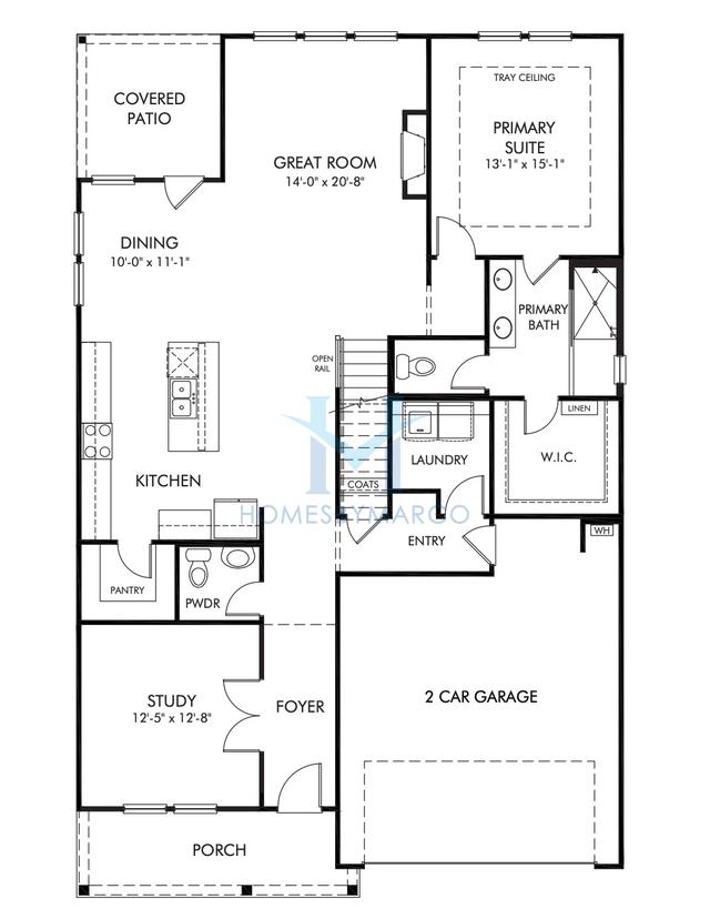 Photos of the Sherwood model in the Martin Springs subdivision in Lawrenceville, GA