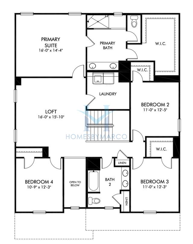 Johnson model in Stoneybrook Station, Huntersville, NC, built by Meritage Homes