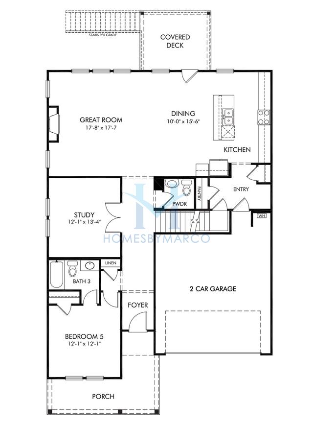 Photos of the Taylorsville Basement model in the Martin Springs subdivision in Lawrenceville, GA