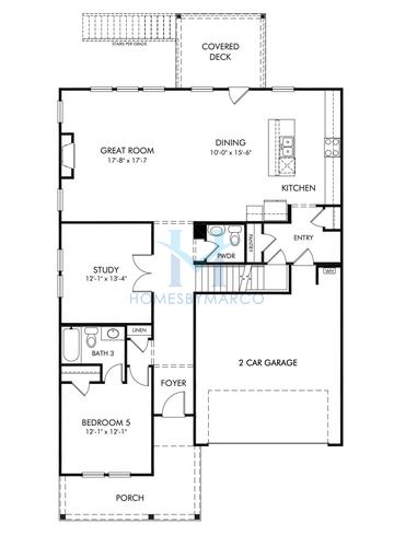 Photos of the Taylorsville Basement model in the Martin Springs subdivision in Lawrenceville, GA