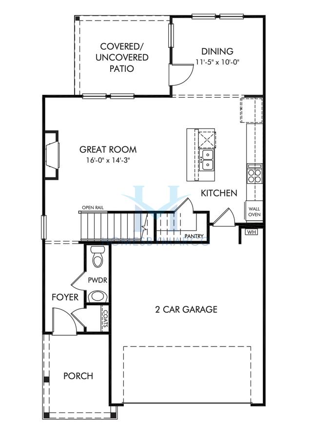 Photos of the Dallas Basement model in the Avalon subdivision in Conyers, GA