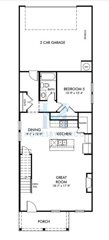 Photos of the Lewiston model in the Hemingway subdivision in Cumming, GA