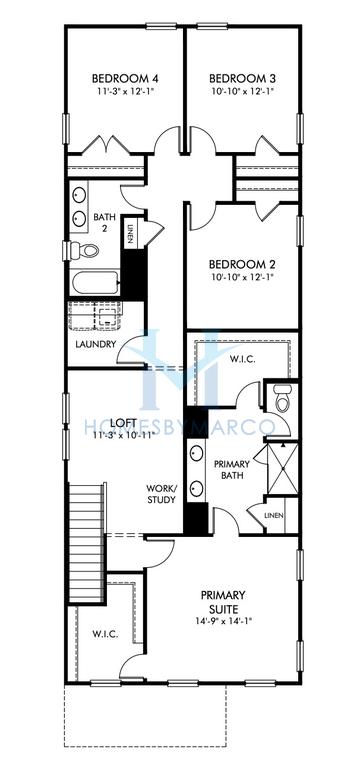 Lewiston model in Hemingway, Cumming, GA, built by Meritage Homes