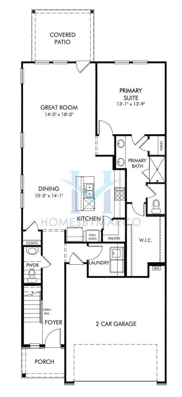 Sydney model in Avalon, Conyers, GA, built by Meritage Homes