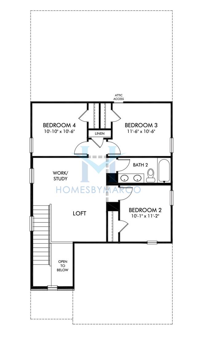 Sydney model in Avalon, Conyers, GA, built by Meritage Homes