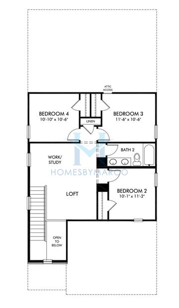Sydney model in Martin Springs, Lawrenceville, GA, built by Meritage Homes
