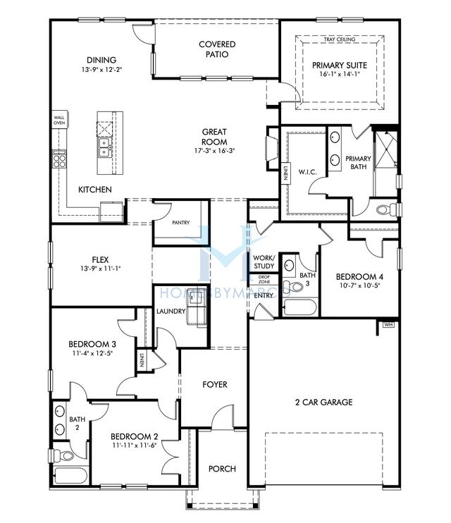 Photos of the Edgewood model in the Vines at Mill Creek subdivision in Braselton, GA
