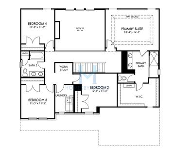 Beaumont model in Vines at Mill Creek, Braselton, GA, built by Meritage Homes