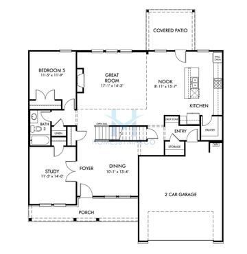 Photos of the Beaumont model in the Vines at Mill Creek subdivision in Braselton, GA