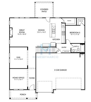 Photos of the Redford Basement model in the Vines at Mill Creek subdivision in Braselton, GA