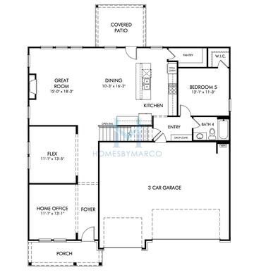 Photos of the Redford model in the Vines at Mill Creek subdivision in Braselton, GA