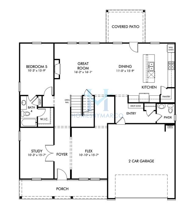 Inman model in Vines at Mill Creek, Braselton, GA, built by Meritage Homes
