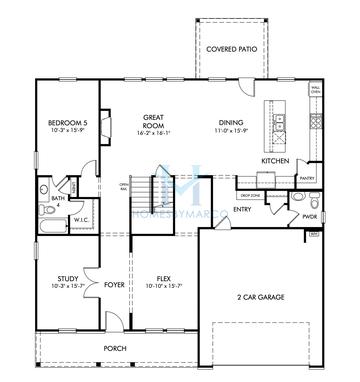 Photos of the Inman model in the Vines at Mill Creek subdivision in Braselton, GA