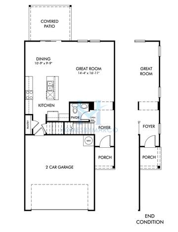 Photos of the Asheville model in the Willowcrest subdivision in Mableton, GA