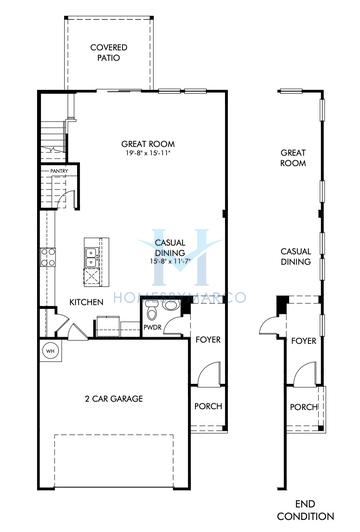 Photos of the Cartwright model in the Willowcrest subdivision in Mableton, GA
