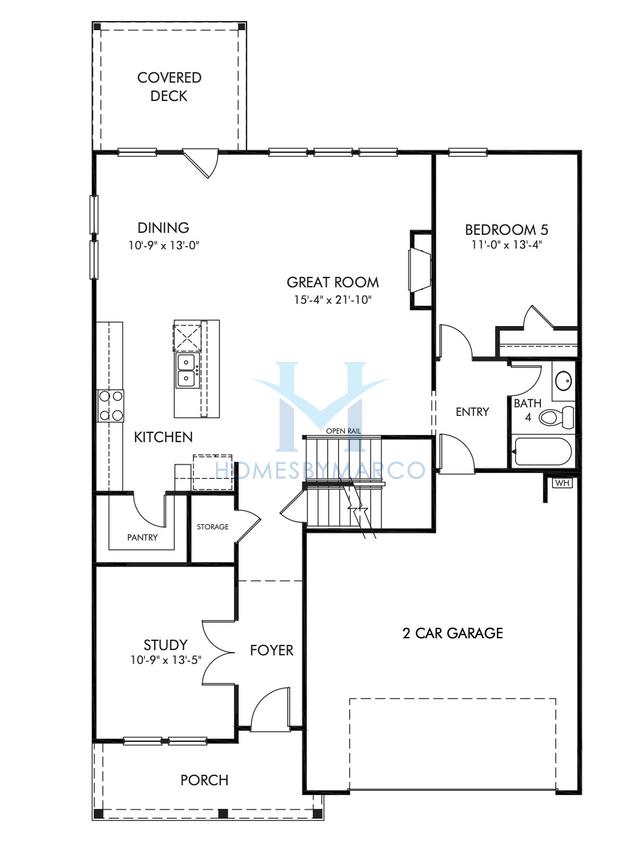 Photos of the Johnson Basement model in the Vistas at Towne Mill subdivision in Canton, GA
