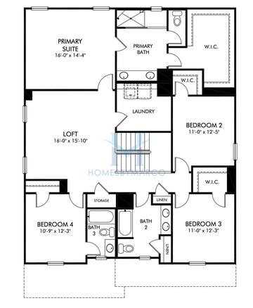 Johnson Basement model in Vistas at Towne Mill, Canton, GA, built by Meritage Homes