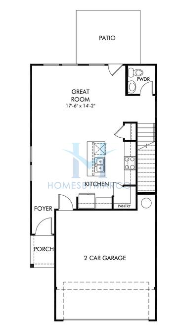 Photos of the Pearl End Unit model in the Brooks at Riverview Landing subdivision in Smyrna, GA