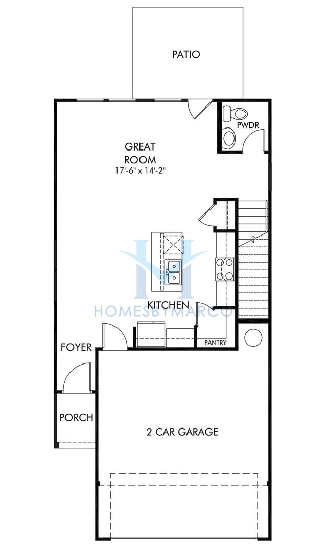 Photos of the Pearl Interior Unit model in the Eagles Hill subdivision in Stockbridge, GA
