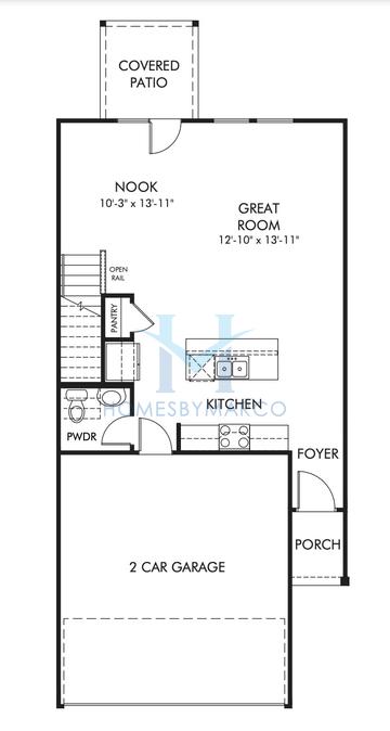 Photos of the Carmine model in the Brooks at Riverview Landing subdivision in Smyrna, GA
